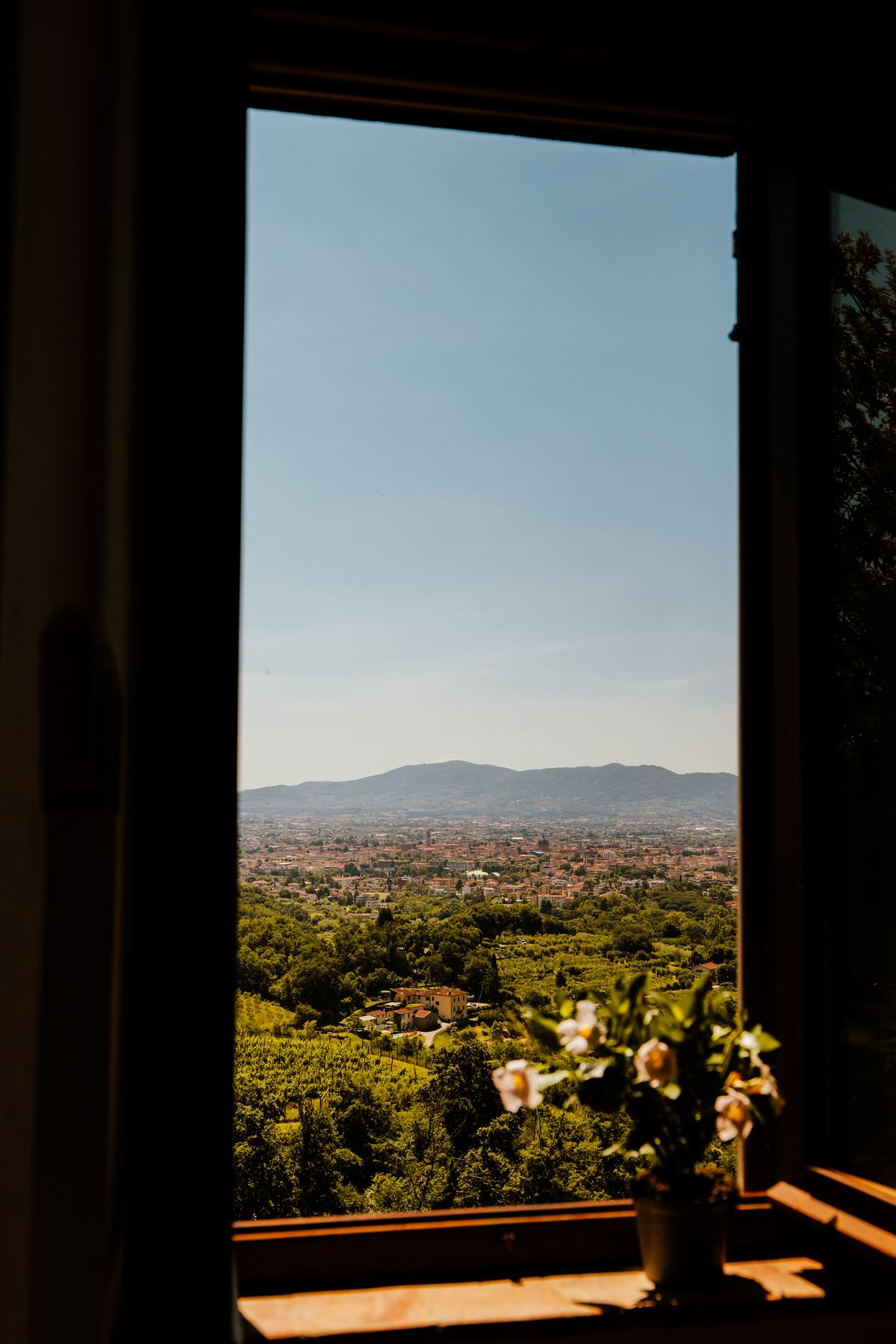 Vista su Pistoia dalla torre